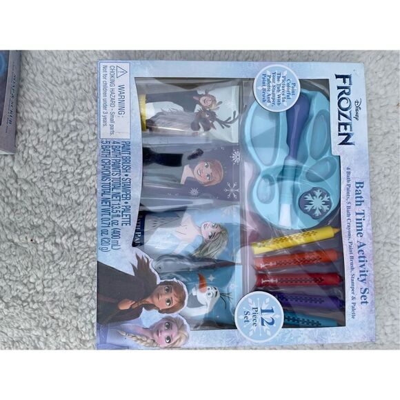 Disney Frozen Bath Time Activity Set And Soap Scrub Set w/ Elf Plushie - Picture 5 of 8